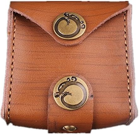 1pcs Slingshot Accessories Genuine Leather For Slingshot Stainless Steel Balls Bag Case Pouch Holster - Brown
