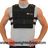 MiR 50Lbs Short Adjustable Weighted Vest (One size fits all. WEIGHTS INCLUDED.)