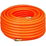 Amflo 576-100A Orange 300 PSI PVC Air Hose 3/8" x 100' With 1/4" MNPT End Fittings