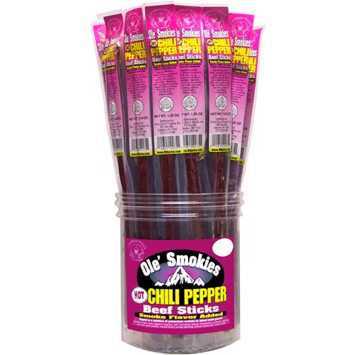 Buffalo Bills 1.25oz Chili Pepper 9 Individually Wrapped Ole' Smokies (24 beef sticks per... by Dried Beef