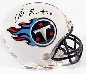 Chris Johnson Signed Mini Helmet - JSA Certified - Autographed NFL Mini Helmets