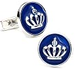 Sterling Silver on Enamel Royal Crown Cufflinks