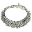 Silver Ankle Bracelet Fine Body Jewelry For Women 116 gms. 9.50 inches(sanklt044)