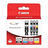 Canon PGI-225 BK/ CLI-226 4530B008 C,M,Y 4 Pack Value Pack in Retail Packaging ~ Canon