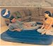 : UKayed Comfort Flocked Double Air Bed With Built In Foot Pump