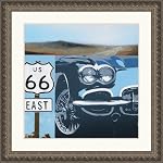 Route 66-A Framed Art Print by K.C. Haxton, 34.09 in. x 34.09 in. Framed