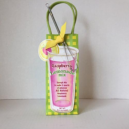 Pelican Bay Gourmet Raspberry Lemonade Mix 2 Pack. Plus a BONUS FREE Small Patriotic American Flag. The Perfect Combo for That Summer BBQ, Picnic or Memorial Day Party (2 Items + Bonus)