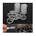 Xiaolanwelc@ 100Pcs/Set 32mm Clear Coin Capsules Case Coins Holders Specie Container Storage Boxes Organizer Collectibles (32 mm)