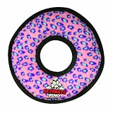 Tuffy's Ultimate Ring Dog Toy, Pink Leopard