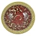 Ray Pottery Handmade 13-inch Round Bowl, Red image 2