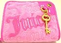 Juicy Couture Hot Pink Velour Charming Juicy French Wallet