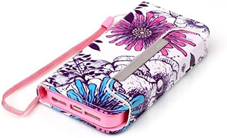 S5 Mini Case Samsung Galaxy S5 Mini Handbag Case,MOUSE Monster Carnations Pattern Leather [Handbag Function] Magnetic Detachable Folio Wallet Case Cover for Samsung Galaxy S5 Mini G800