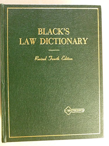 Black's Law Dictionary Revised Fourth Edition