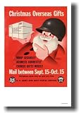 Christmas Overseas Gifts - Vintage WW2 Reproduction Poster