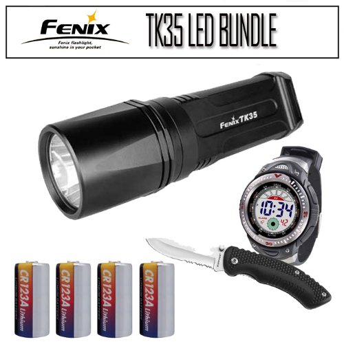  Fenix TK35 LED Flashlight 820 Lumens Bundle 