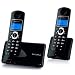 Alcatel - Versatis C350 duo - T�l�phone sans fil - 2 combin�s - Mains libres - Noir