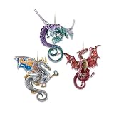 Dragons Of The Crystal Cave Ornament Set One by The Ashton-Drake Galleries
