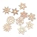 10pcs Assorted Snowflake Shapes Embellishment Xmas Tree Decor