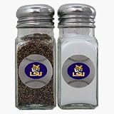 Review Bergamot  / Louisiana State (LSU) Tigers Basketball Shaped Logo Salt and Pepper Shaker Set