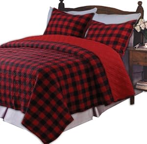 Greenland Home Western Plaid Quilt Sets