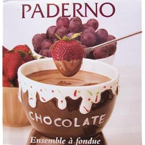 Paderno 7 Piece Chocolate Fondue Set, Brown by Paderno