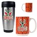 Milwaukee Bucks NBA Stainless Steel Travel Tumbler & Game ball Ceramic Mug Set - Primary Logo by Great American Products