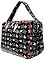 Rockabilly Mom Punk Rock Skull and Cross Bone Diaper Bag / Weekend Bag