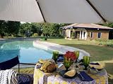 Eco Friendly Swimming Pool and Solar Panels in Background, Residential Home, Near Ahmedabad, Gujarat Art Photographic Poster Print by John Henry Claude Wilson, 24x18