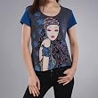 Jessie G. Women's Printed Scoop Neck Tee - Medium