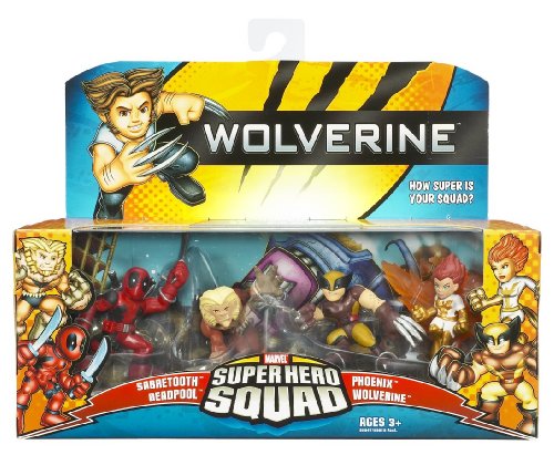 Wolverine Super Hero Squad Sabretooth DeadPool Phoenix Wolverine