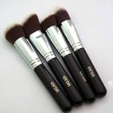 Bis Sale!!!Professional 4 pcs Black Synthetic Kabuki Flat Foundation Brush Single Makeup Cosmetic Brush