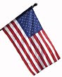 Valley Forge 30-Inch x 50-Inch Nylon Flag With Sewn Stripes Embroidered Stars 5-Foot Mahogany Pole With Bracket