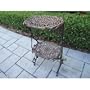 Oakland Living Antique Bronze 2-Level Plant Stand,Table