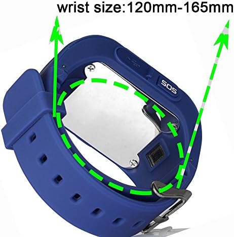 Firely Smart Kid Safe GPS Watch Wristwatch SOS Call Location Finder Locator Tracker for Kid Child Anti Lost Monitor Baby Gift Q50 (Dark blue)