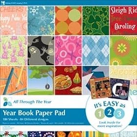 American Traditional Paper Pad, 12-Inch by 12-Inch, 180 Sheets, Year Book All Through The Year by 