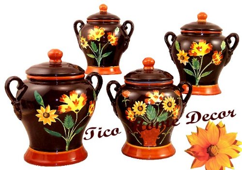 Tuscany Vineyard Wine Brown set Jar