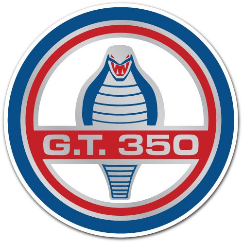 Ford Mustang Gt 350 Logo Cobra Car Bumper Sticker 