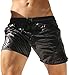 Andreas Wet-Look Sport- und Badeshorts, schwarz, Medium
