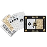 Copag Bridge Size Jumbo Index 1546 Playing Cards (Black Gold Setup)