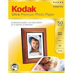 Kodak Ultra Premium Photo Paper Semi-Gloss - 50 sheets - 8.5 x 11
