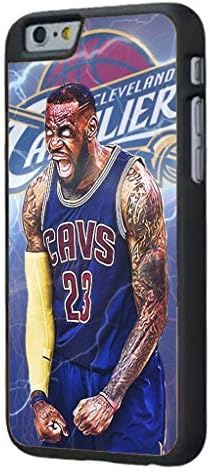 Lebron James LIGHTNING iPhone 6 Hard Case Custom Cavaliers cavs dope swag illest (Black)