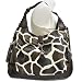 Giraffe Print Whip-Stitched Tassel Hobo Handbag