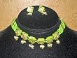 Fashion Jewlry Set-handcrafted Lacquer Necklace with Earrings 3pc Set
