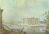 Alekseev, Fedor - View of the Mikhailovsky Castle in St. Petersburg. Hand Painted Reproduction Oil on canvas