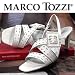 MARCO TOZZI, Damen Sling-Sandalette mit Schmuckapplikation und breiten Riemen, weiss