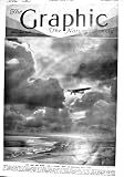 1930 空気土地水イギリスの雲の地図の飛行機のスコットランドの河口 飛行機雲