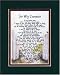 For My Counselor Touching 8x10 Poem,Double-matted in Dark Green/Burgundy And Enhanced With Watercolor Graphics.