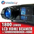 MediaLy LCD D100 HDMI BEAMER PROJEKTOR 1800 LUMEN HD