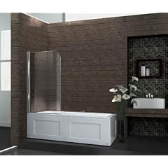 Echt Glas Duschabtrennung Duschwand Badewanne 80 x 140 cm WELLNESS