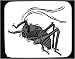 Decorated Mouse Pad with mormon, insect, bug, grey, cricket